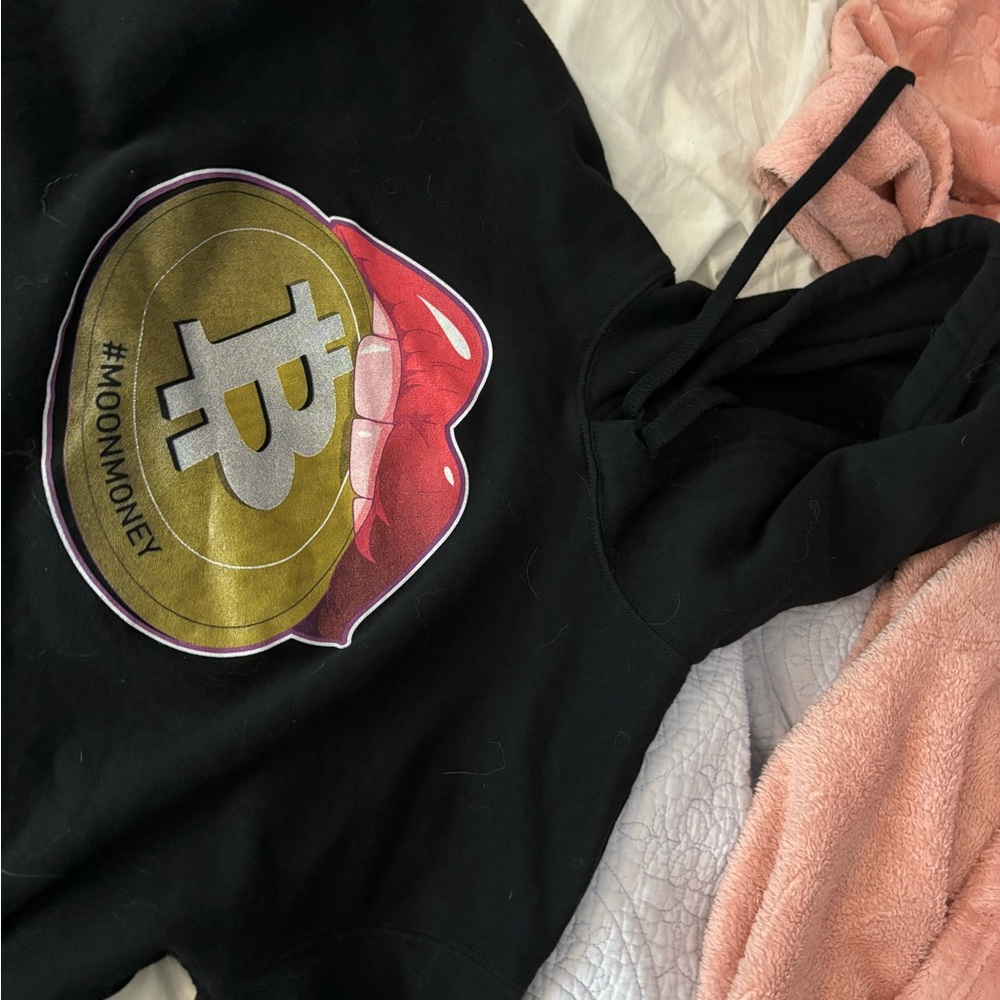 Crop top sweat hoodie